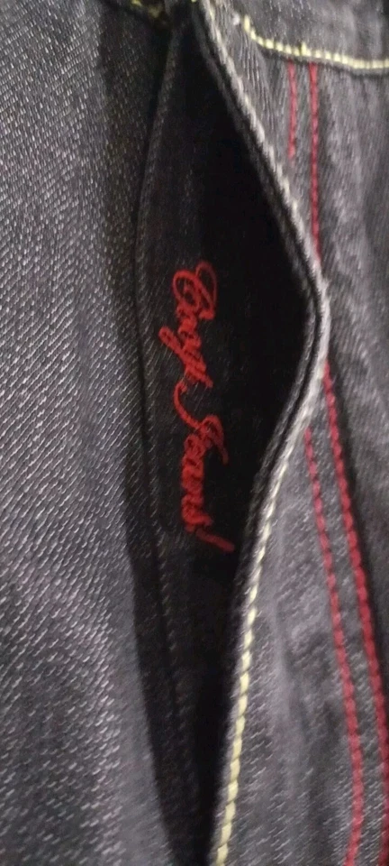 Jeans Vintage COOGI Bordados Hombres 38X34 Denim Hip Hop Y2K Patinador Sueltos Años 90 Foto 4 de 4