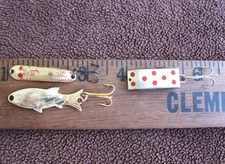 Lot of 3 Small Vintage Spoons Crankbait: ATLANTIC LURES, SHANON, Unknown