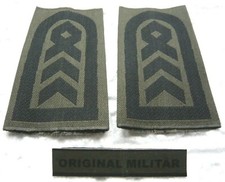 Aufschiebeschen Heer Oberstabsfeldwebel schwarz/oliv Bw Dienstgradabzeichen