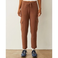 MONROW Waffle cargo joggers Burnt Caramel Small NWT
