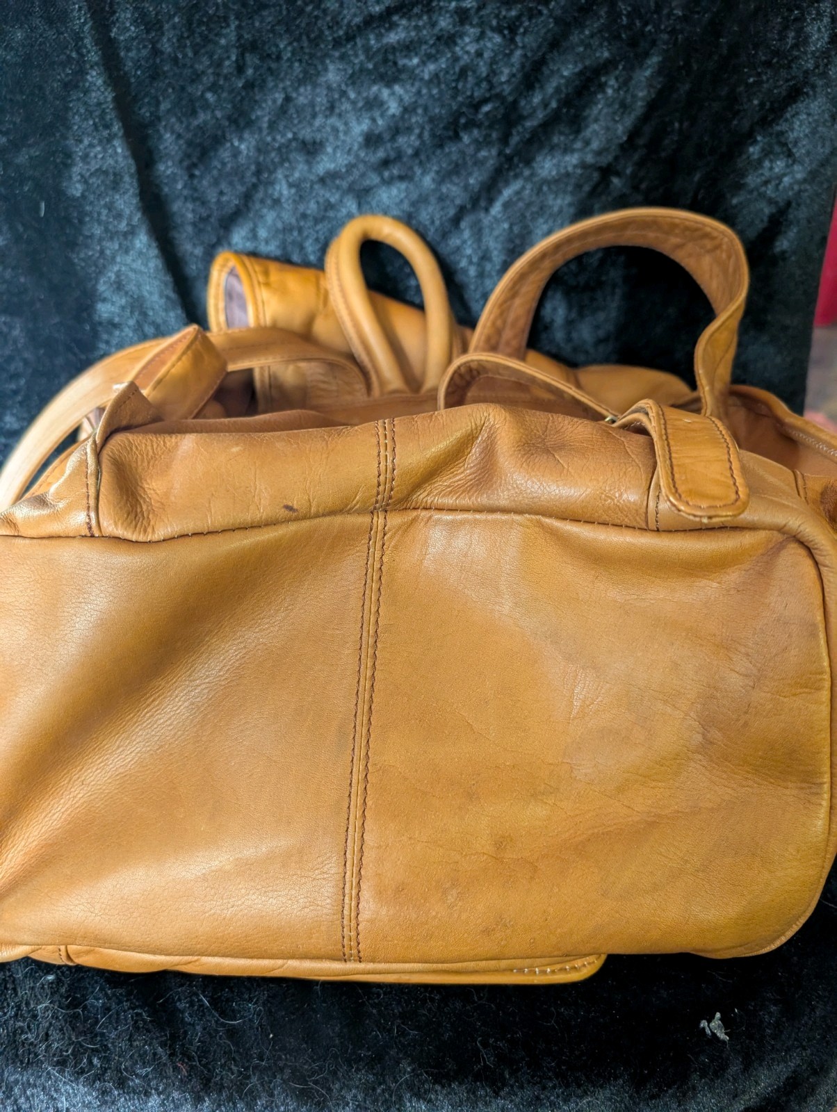 Clava American Leather Drawstring Backpack Unisex… - image 16