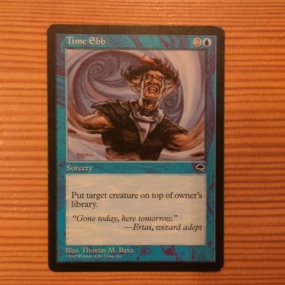 Wizards of the Coast Time Ebb Magic The Gathering Hexerei Blau Englisch
