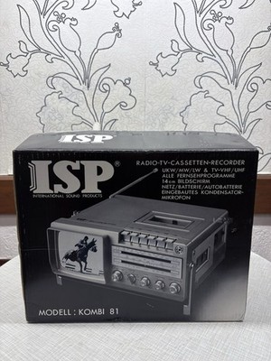 Weltempfänger-Radio ISP Kombi 81 UKW/MW/LW Kassettendeck Fernseher New Neu  