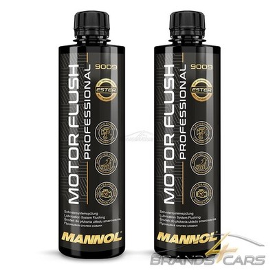 2x MANNOL 450ml MOTOR FLUSH PROFESSIONAL ÖLSCHLAMM MOTORSPÜLUNG ÖLWECHSEL 427773