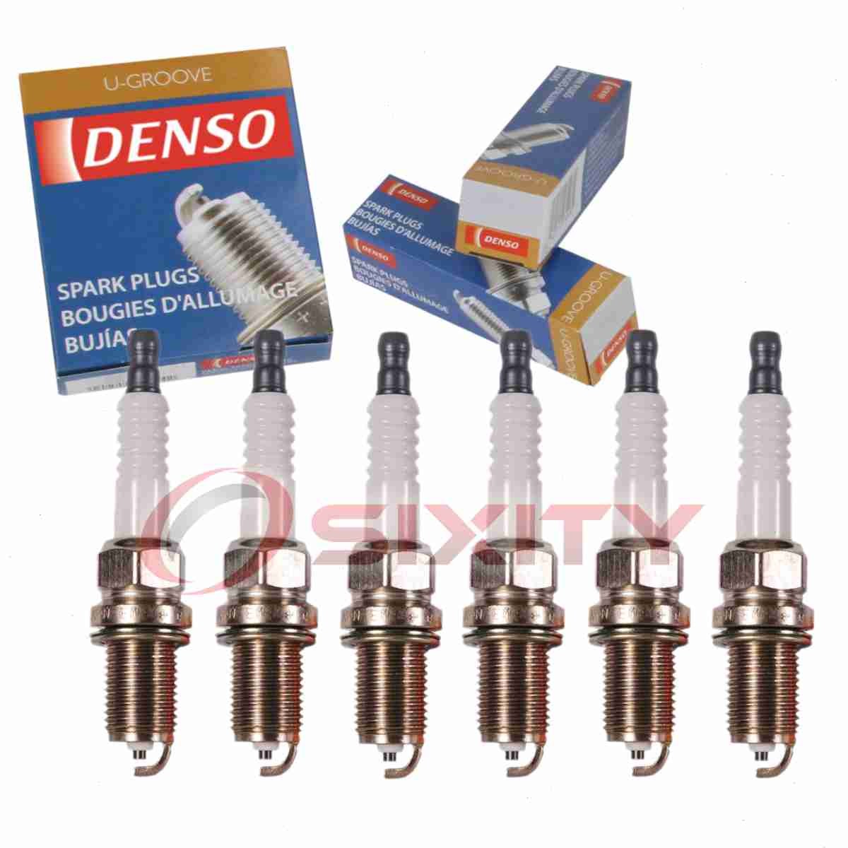 6 pc DENSO 3192 Standard U-Groove Spark Plugs for K22PR-U11 BP06-18-110 yx