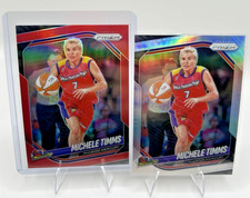 WNBA Panini Prizm Michele Timms Phoenix Mercury #133 Parallel 2-Card Lot 2025