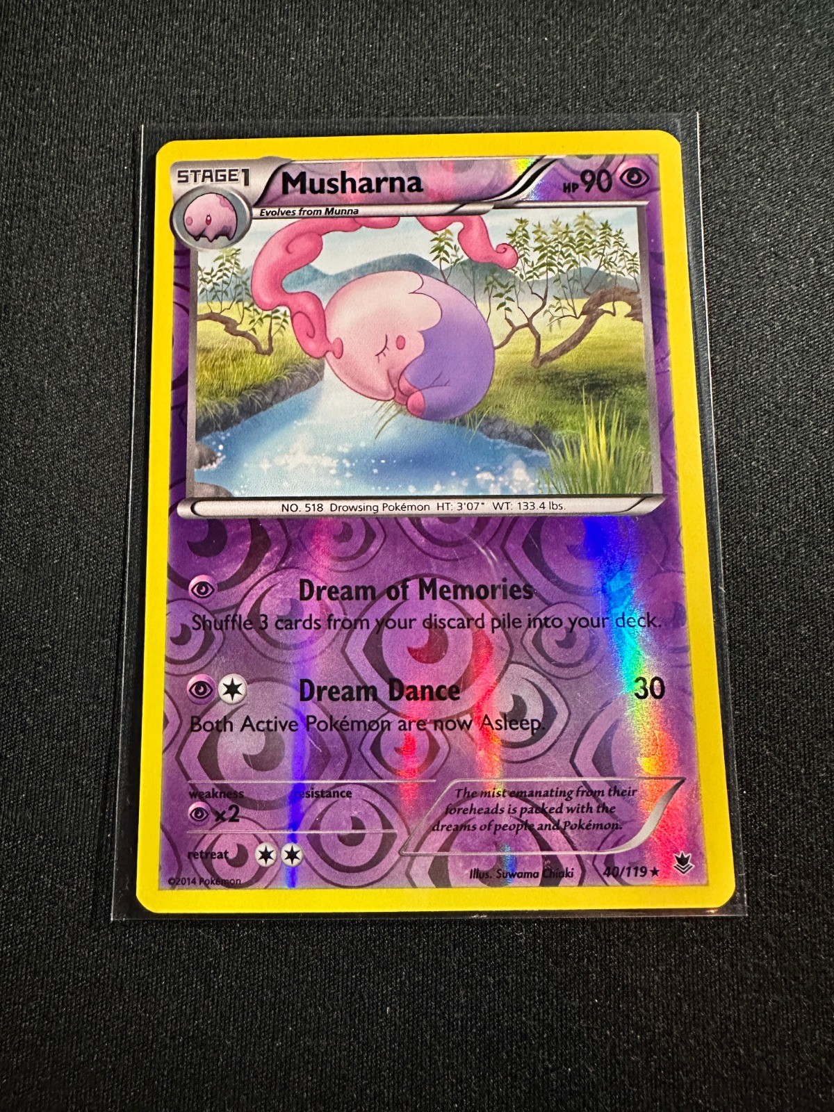 Musharna 40/119 Reverse Holo Rare XY - Phantom Forces NM