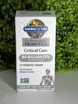 Garden of Life Dr. Formulated Probiotics 80 Billion Caps- 30 EXP 6/26-9/26 
