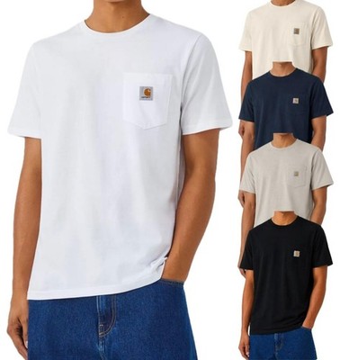 Carhartt WIP Herren Pocket T-Shirt Rundhals Kurzarm Sommer Tee Oberteil S-2XL