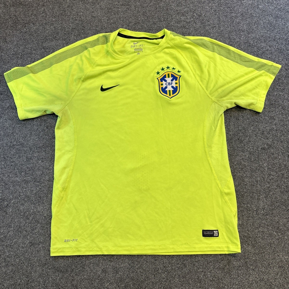 Brazil 2013 2014 nike training football shirt soccer jersey L