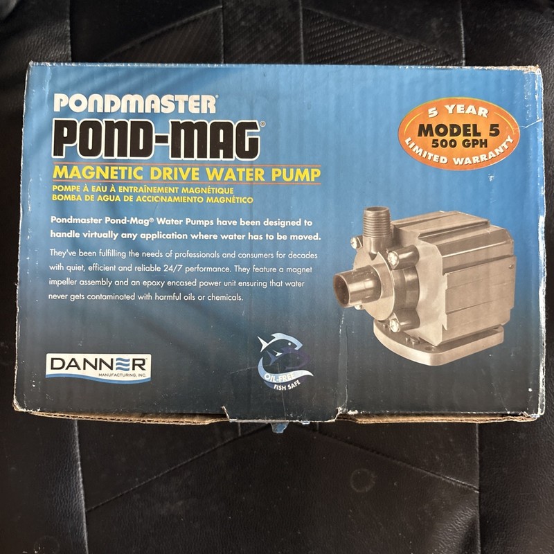 Pondmaster Pond-Mag Magnetic Drive Water Pump Model 5 500 GPH
