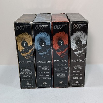James Bond 007 Ultimate Edition DVD Box Collection Volumes 1-4 Complete Set