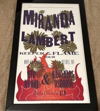 Miranda Lambert Hatch Print Kip Moore Brothers Osborne Woodstock Bethel Wood #64