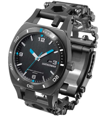 Leatherman Tread Tempo 112017 Uhr Edelstahl Schwarz 47 mm mit OVP