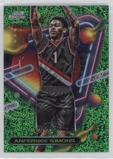 2023 Topps Cosmic Chrome Green Space Dust Refractor 72/75 Anfernee Simons 16wc