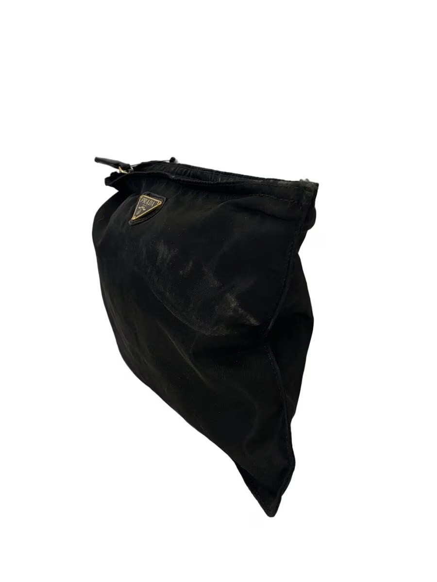 PRADA Condition Consideration Pouch Nylon BLK Sol… - image 2