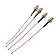 3X Pack of 4 U.FL /IPX  PCI to RP-SMA Female Pigtail Antenna Wi-Fi9660
