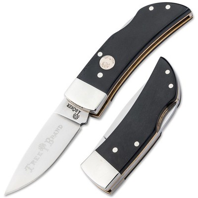 BOKER Treebrand Pocket Black Smooth Bone Classic Folding Knife D2 Blade 110895