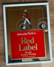 Johnnie Walker Wiskey Spiegel gerahmt Vintage Whisky Johnny Bar
