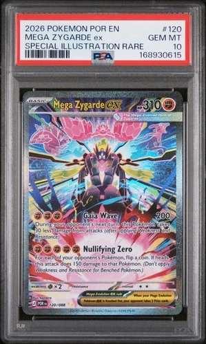 2026 POKEMON PERFECT ORDER SPECIAL ILLUSTRATION RARE #120 MEGA ZYGARDE EX PSA 10