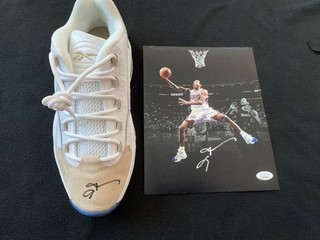 ALLEN IVERSON BRAND NEW AUTOGRAPHED QUESTION SHOE AND 8X10 PHOTO