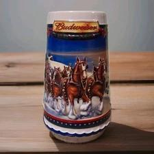 2002 Budweiser Holiday Beer Stein "Guiding the Way Home" CS529