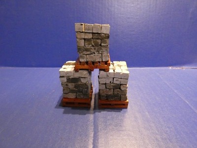 1 Each Custom Made Pallet Real Cement Blocks G Scale  for Loads or Display.