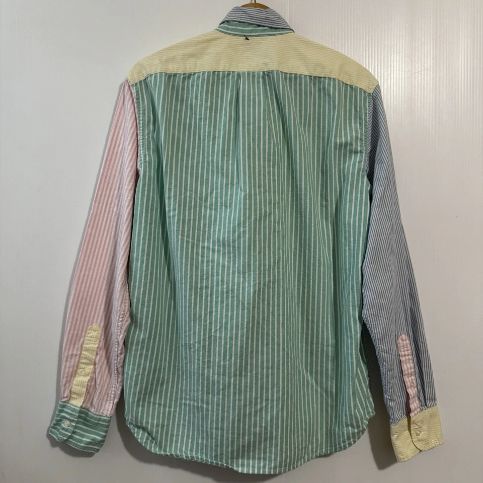 J. Crew The Broken-In Oxford Shirt Men's Slim Multicolor M Organic Cotton - Image 2 of 4