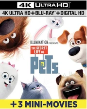 The Secret Life of Pets [New 4K UHD Blu-ray] With Blu-Ray, UV/HD Digital Copy,