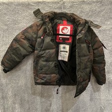 Canada Weather Gear - Insulated Winter Coat Kids Size 7 Camo green black Brown