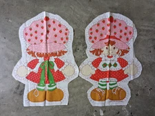 Vintage Strawberry Shortcake Cut N Sew Fabric Panels Pre Cut Pillow