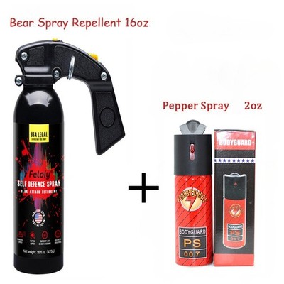 Feloiy Self Defence Spray Bear Attack W/ Spray Bag 1 Pack Free Peper Spray 1/2oz