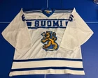 1988 Olympic Suomi Finland Game Worn Hockey Jersey Shirt XL TACKLA #6 Ruotanen