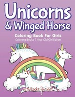 Activibooks For Kids | Unicorns & Winged Horse Coloring Book For Girls -...