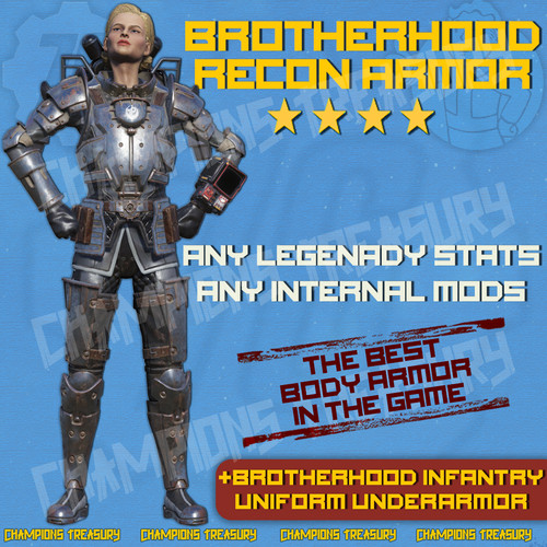 FALLOUT 76 PC CUSTOM BROTHERHOOD RECON ARMOR SET ANY LEGENDARY AND INTERNAL MODS