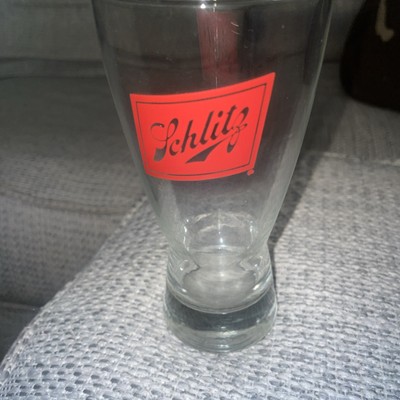 Rare Schlitz Beer Drinking Glass ~ Pilsner Glass ~ 6''