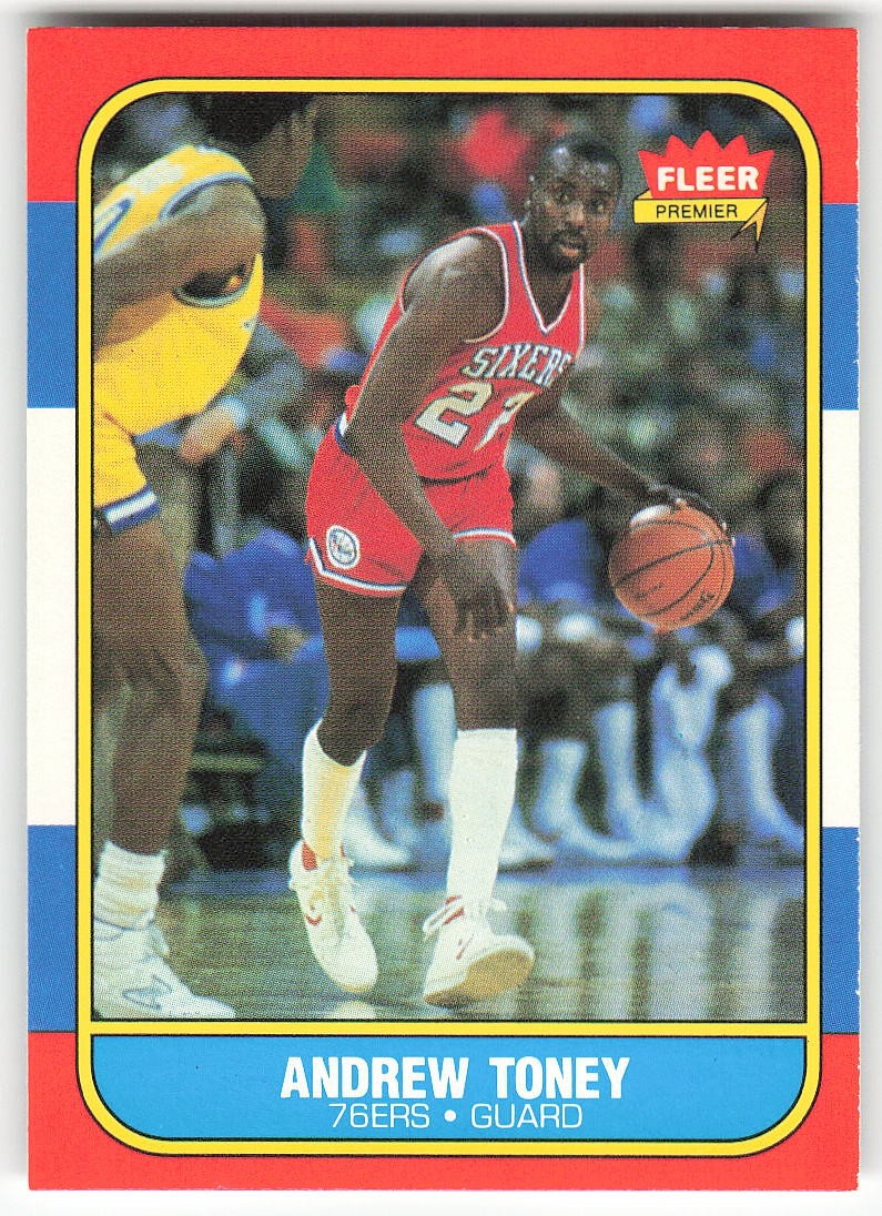 1986-87 Fleer #114 Andrew Toney BASKETBALL Philadelphia 76ers
