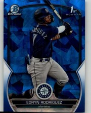 2023 Bowman Chrome Sapphire Edition Edryn Rodriguez Prospects #BCP-185 Mariners