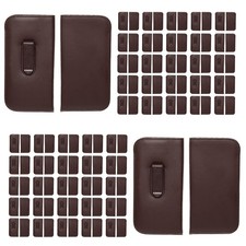 Wholesale Bulk Lot of Calabria Medium Soft Slim Slip-in Eyeglass Case BROWN Clip