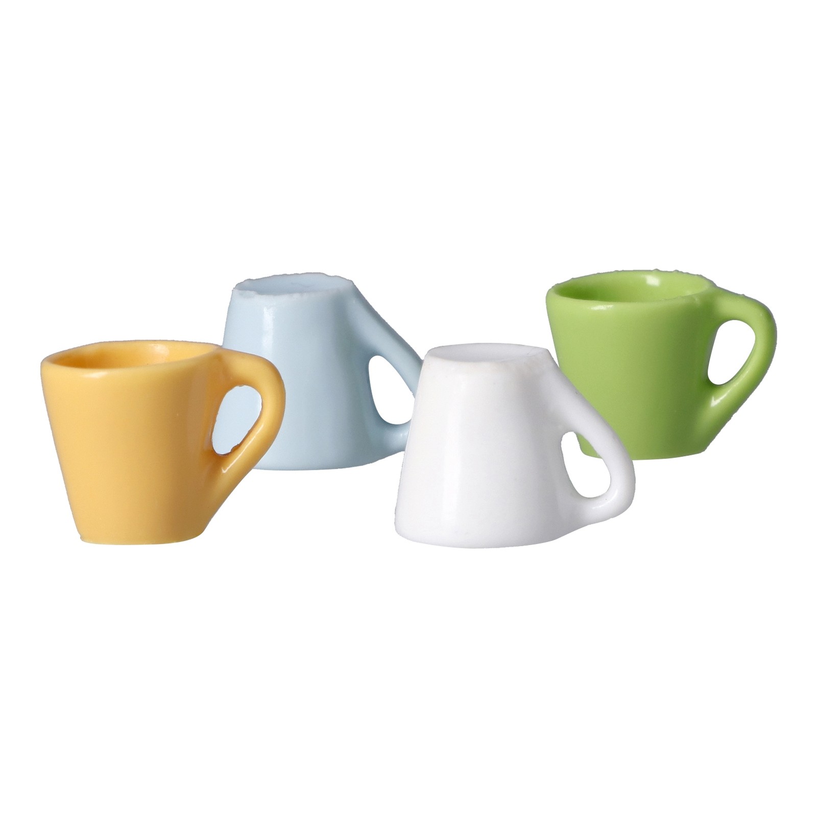 Miniature Candy Color Dollhouse Cup Holder And Cup For Doll House Kitchen Decor