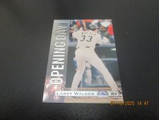 LARRY WALKER ROCKIES 1995 LEAF OPENING DAY INSERT CARD  #8