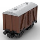 MOC-78696 Old Style Box Car 2 Axis Train 314 Pieces Building Blocks Toys MOC Set