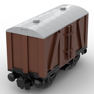 MOC-78696 Old Style Box Car 2 Axis Train 314 Pieces Building Blocks Toys MOC Set