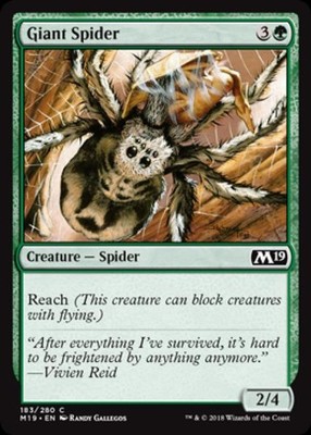 Giant Spider - M19 MTG - Light Play