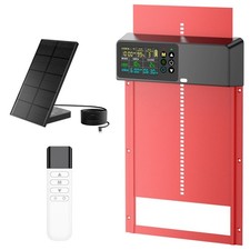 ZenxyHoC Chicken Coop Door Solar Powered with Programmable Remote Control, Au...