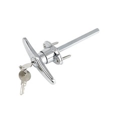Garage Door T-Handle Lock Universal Hardware Garage Locking with 2 Keys 1 Pack