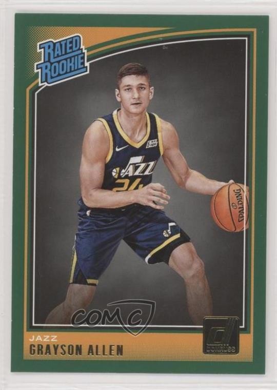 2018 Panini Donruss Rated Rookies Green Flood Grayson Allen #156 Rookie RC 5r6