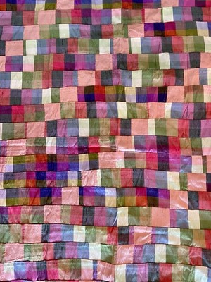 New Multi-color Silk Dupioni Patchwork Fabric