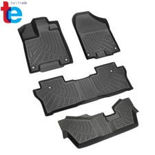 3d Tpe Liners Fit For Honda Pilot 8 Seats 2016-2022 Black 4pcs 3 Rows Floor Mats 3d Tpe Liners Fit For Honda Pilot 8 Seats 2016-2022 Black 4pcs 3 Rows Floor Mats