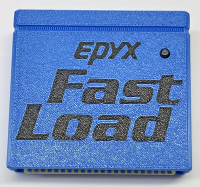 Commodore 64 Epyx Fast Load Clone Cart in Blue 3D printed case free ship !